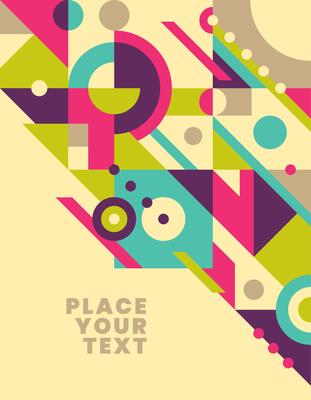 Geometric poster design