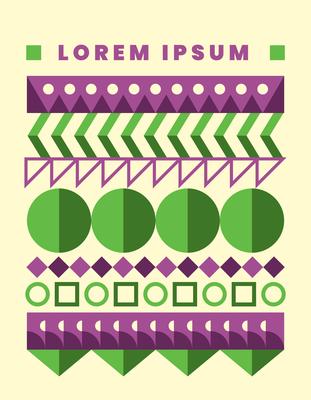 Geometric poster design