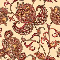Floral seamless background. Oriental ornament. Flower pattern. vector