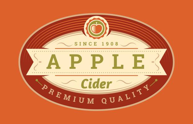 Retro label design