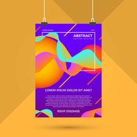 Abstract Colourful Poster Design Vector Template