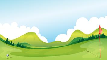 Golf course vector