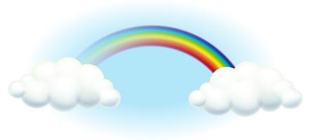 A rainbow in the sky vector