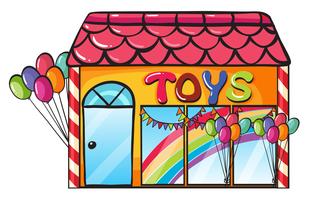 una tienda de juguetes vector