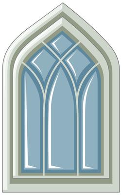 Window design in medieval style
