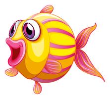 A colorful pouty fish vector