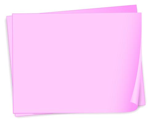 Empty pink papers