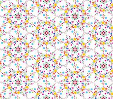 Abstract dot floral seamless texture. Stylish tile pattern vector