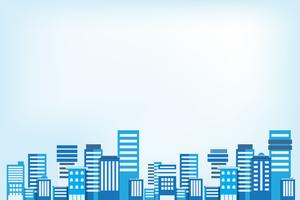 Cityscape background. Buildings flat style cityscape. Modern architecture. Urban landscape. Vector illustration. copy space for text, adverties, picture and icon.