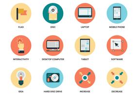 Business icons set for business poster vector