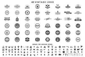 Vintage Retro Vector Logo para banner