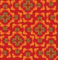 Floral seamless pattern. Ornamental flowers in russian style vector