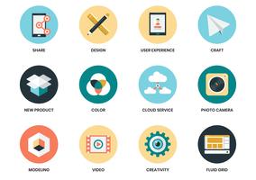 Business icons set for business poster vector