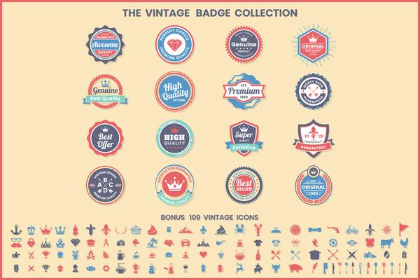 Vintage Retro Vector Logo for banner