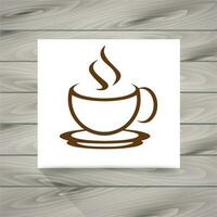 Icono de la taza de café vector
