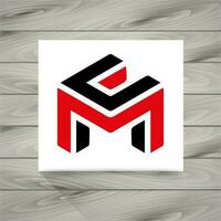 Letter M Concept Symbol vector