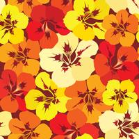 Abstract floral tile pattern. Garden flower background vector