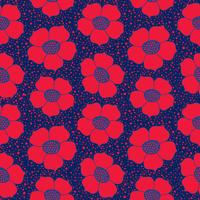 Abstract floral seamless pattern. Flower geometric ornamental background. vector