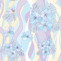 Floral seamless pattern. Flower background. Flourish garden texture vector