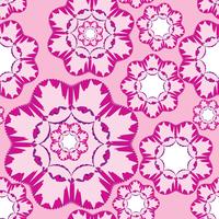 Abstract floral geometric ornament. Seamless Line pattern vector