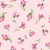 Floral seamless pattern. Flower swirl background. Floral ornamen vector