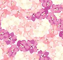 Abstract floral tile pattern. Garden flower background vector
