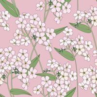 Floral seamless pattern. Flower background. Flourish garden texture vector