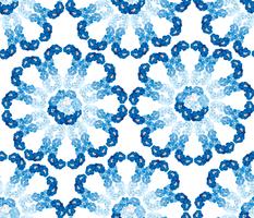 Resumen patrón floral del azulejo. Fondo de flor de jardín vector