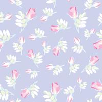 Floral seamless pattern. Flower rose background. vector