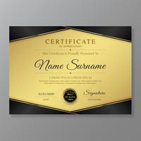 Certificate and diploma of appreciation luxury and modern design template vector illustration