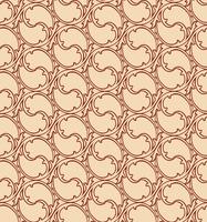 Patrón de línea oriental Fondo de tela de remolino abstracto ornamento floral vector