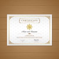 Certificate and diploma of appreciation luxury and modern design template vector illustration