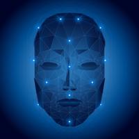 Artificial Intelligence Face Cyber Mind  vector