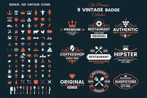 Vintage Retro Vector Logo for banner