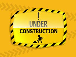 under construction label