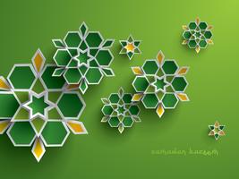 Papel gráfico del arte geométrico islámico. vector