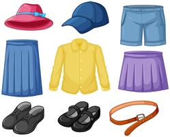 Outfits to wear elements vector