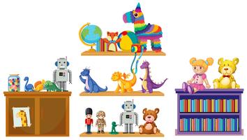 Set of children toys vector