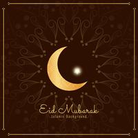 Abstract elegant Eid Mubarak religious background vector