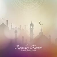 Abstract colorful Ramadan Kareem background vector