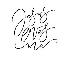 Jesus ever me hand written vector calligraphy lettering text. Christianity quote for design, banner, poster photo overlay, apparel design