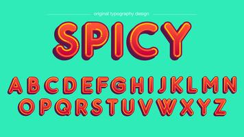 Diseño moderno de tipografía roja. vector