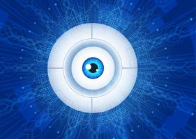 abstract eye technology communication concept. vector