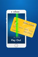 Concepto de pago móvil, Smartphone con procesamiento de pagos móviles desde tarjeta de crédito. Ilustración vectorial