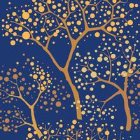 Forest seamless background. Garden tree pattern vector