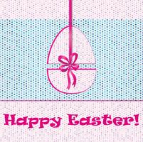 Easter Egg Sign. Easter greeting card background. Religious symbol. vector