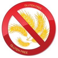 Gluten free icon. No bread sign. Ban high-calorie food symbol