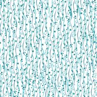 Floral seamless background. Underwater wave pattern. vector