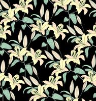 Floral seamless pattern. Flower background. Flourish garden texture vector