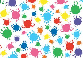 colorful ink splashes background vector 